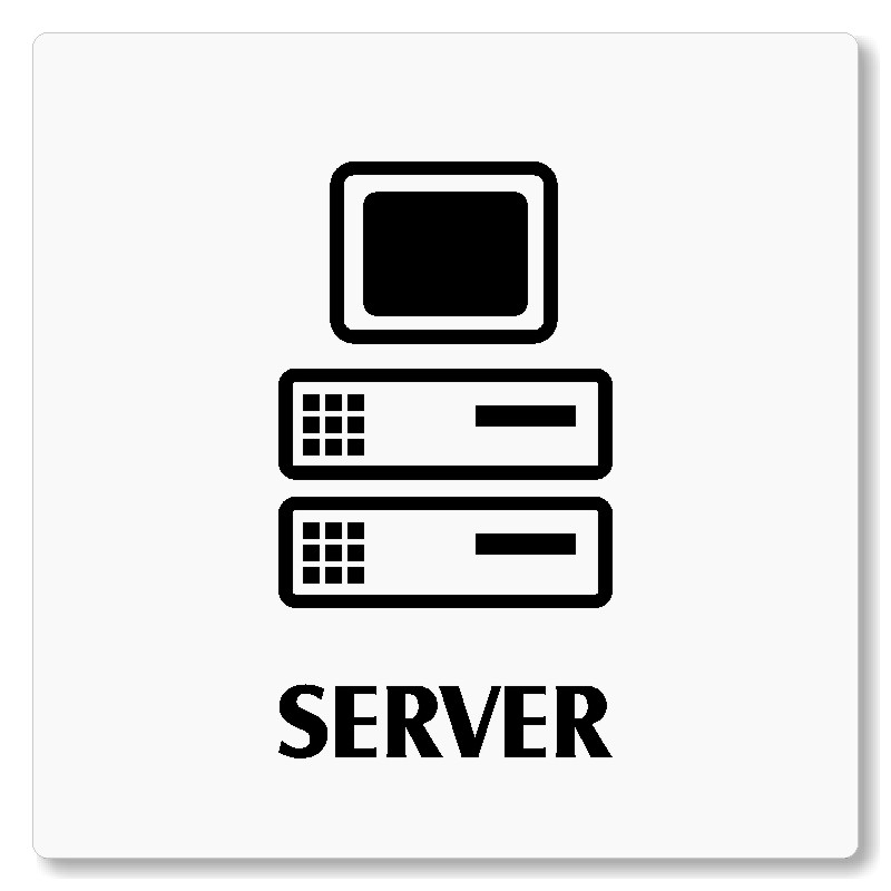 Server, 118x118mm, bílá, Nevada